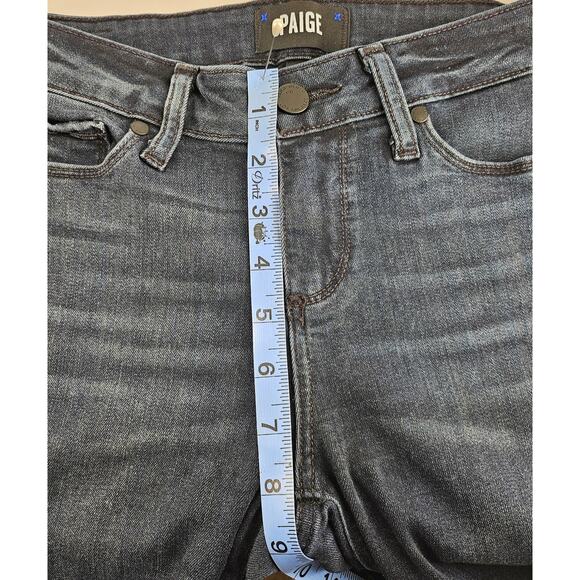 PAIGE WOMEN'S VERDUGO ULTRA SKINNY JEAN – DARK BLUE STONE WASHED, SIZE 28 - Picture 12 of 13